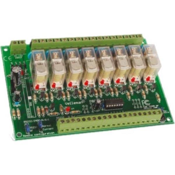 8-KANAALS AFSTANDSBEDIENDE RELAISKAART