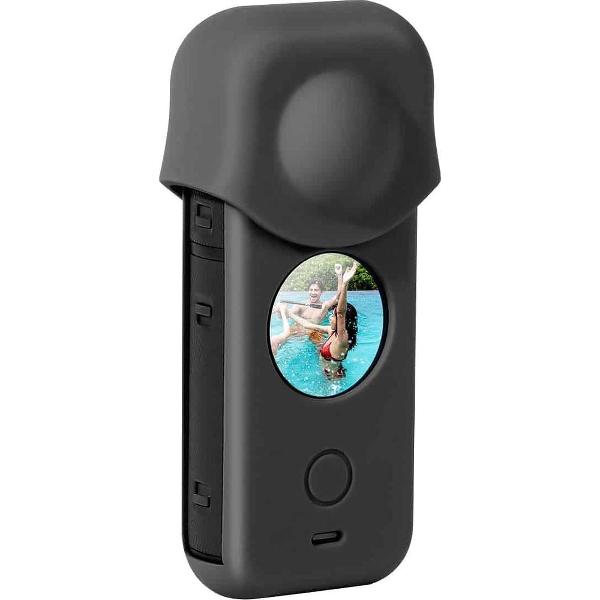 Full Body stofdichte siliconen beschermhoes voor Insta360 ONE X2 (zwart)