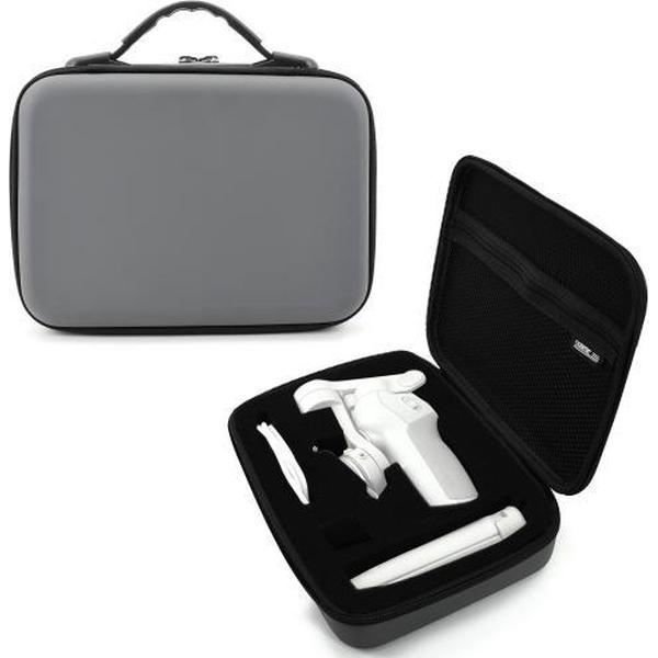 STARTRC draagbare PU lederen opbergtas draagtas voor DJI OM4 / Osmo Mobile 3, afmetingen: 25,5 cm x 18 cm x 7 cm (grijs)