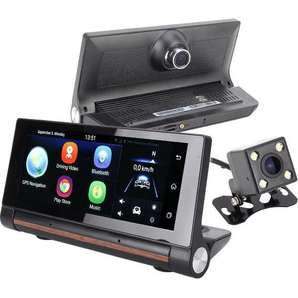 T1 Multifunctionele Smart Car Achteruitkijkspiegel Video Record Camera Ondersteuning TF-kaart / FM / Bluetooth Handsfree-functie