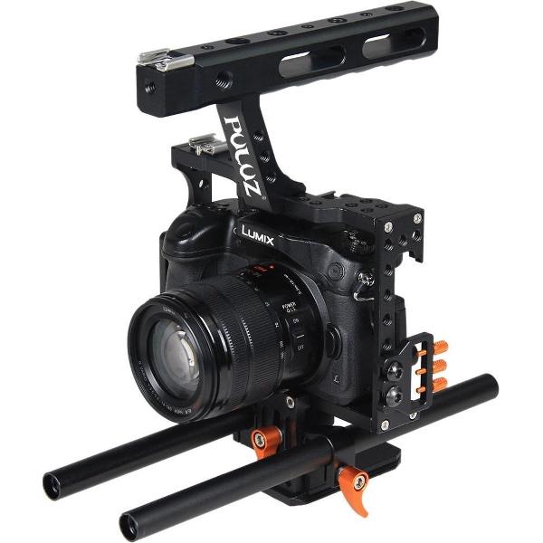 PULUZ Camerakooi Stabilizer voor Sony A7 & A7S & A7R, A7R II & A7S II, A7RIII & A7 III, Panasonic Lumix DMC-GH4 (oranje)