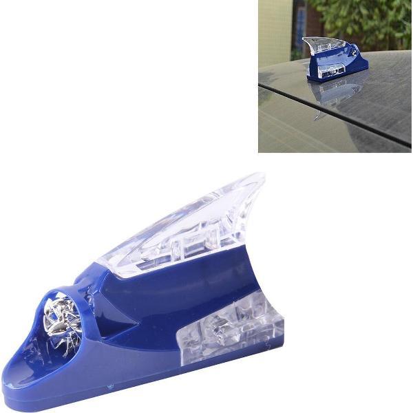 CB-073 Kleurrijk waarschuwingslicht Windenergie Haaienvin Antenne Auto-decoratie (blauw)
