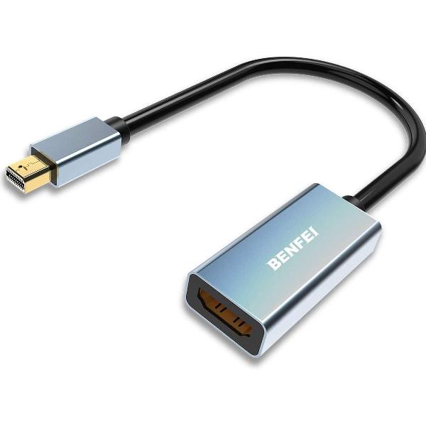 thunderbolt naar hdmi - ZINAPS Mini DisplayPort-naar-HDMI-adapter, Benfei Thunderbolt-naar-HDMI-adapter voor MacBook Air / Pro, Microsoft Surface Pro / Dock, Monitor, Projector enz, [Aluminium]
