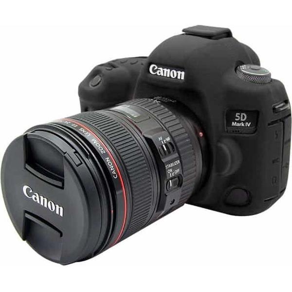 PULUZ zachte siliconen beschermhoes voor Canon EOS 5D Mark IV (zwart)