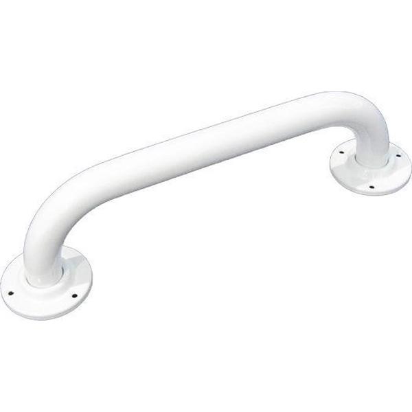 Budget wandbeugel 30 cm staal wit diameter 35 mm