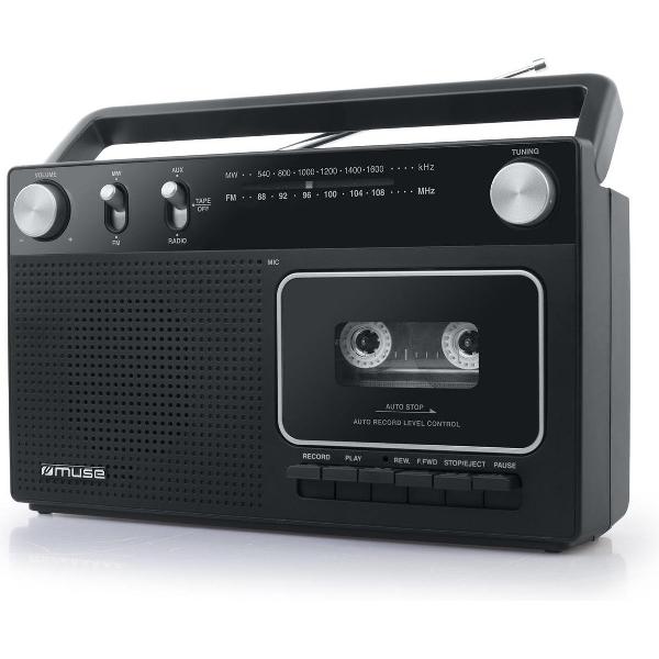 Muse M-152 RC - Draagbare Radio/Cassette recorder