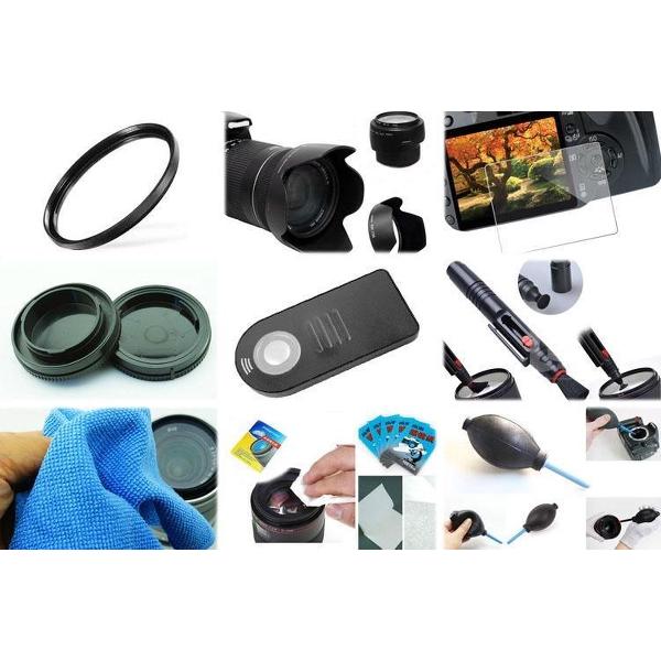 10 in 1 accessories kit voor Nikon D5600 + AF-P 18-55mm VR