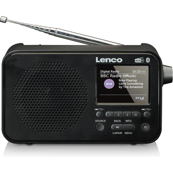 Lenco PDR-035 - DAB+ / FM Radio met Bluetooth - Zwart