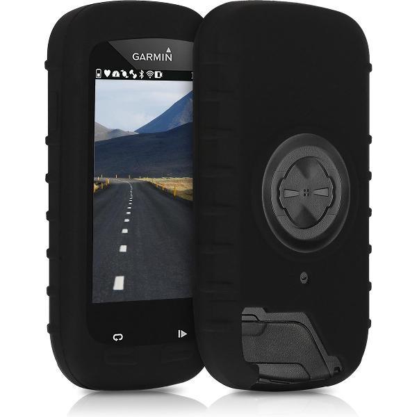kwmobile hoes voor Garmin Edge 1000 / Explore 1000 - Siliconen beschermhoes voor fietsnavigatie - zwart