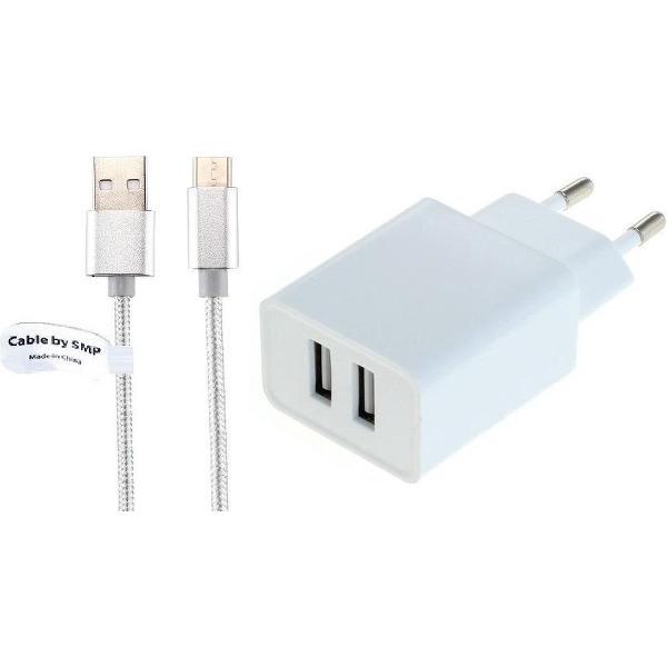 2,4A oplader en oplaadkabel. 2 m Oplaadsnoer met adapter stekker Past ook op Garmin. o.a. Dezl 785, 785 LMTD, 010-01856-10, 785LMT-S, 010-01856-00