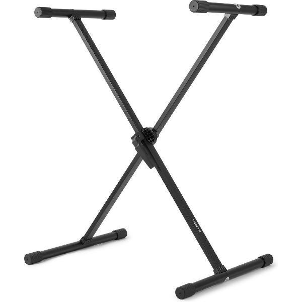 Keyboard standaard - Vonyx keyboardstandaard met snelsluiting - in hoogte verstelbaar - Zwart