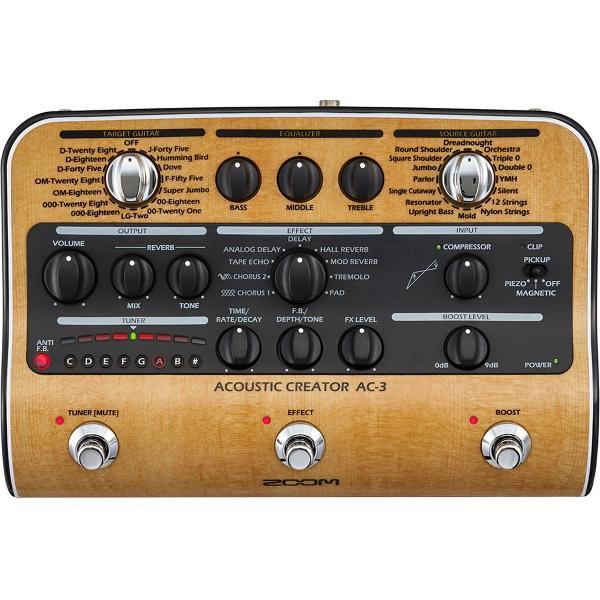 Zoom AC-3 Acoustic Creator, Preamp, Multi-effecten sectie, Guitar Presets