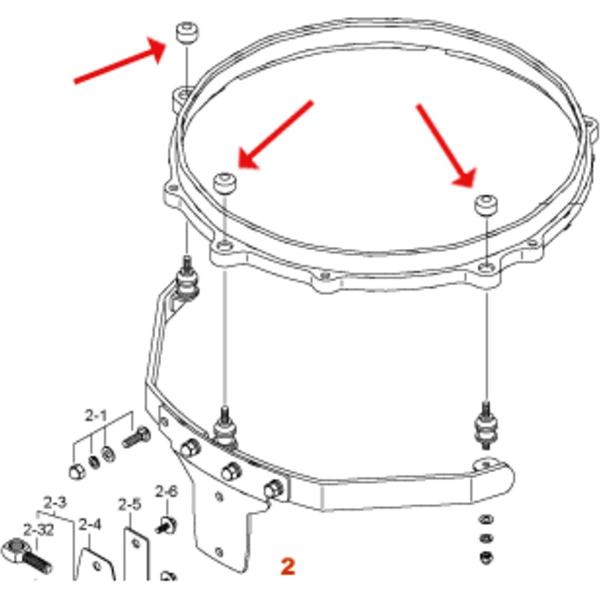 Gummischroef MCM-RNT, voor Star-Cast Tomhaltesysteem