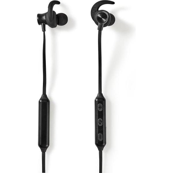 Nedis HPBT8000BK Sport Oordopjes Bluetooth In-ear Flexibele Kabel Zwart