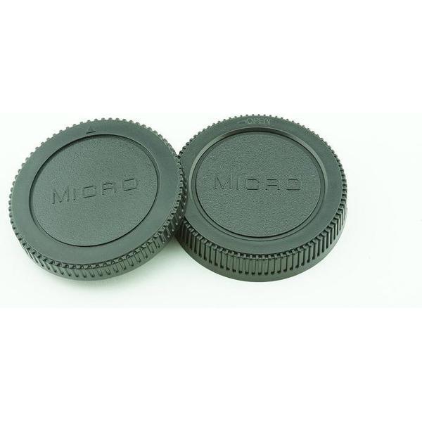Achterdop+Bodydop (2 stuk): Micro M4/3 M43 camera lens