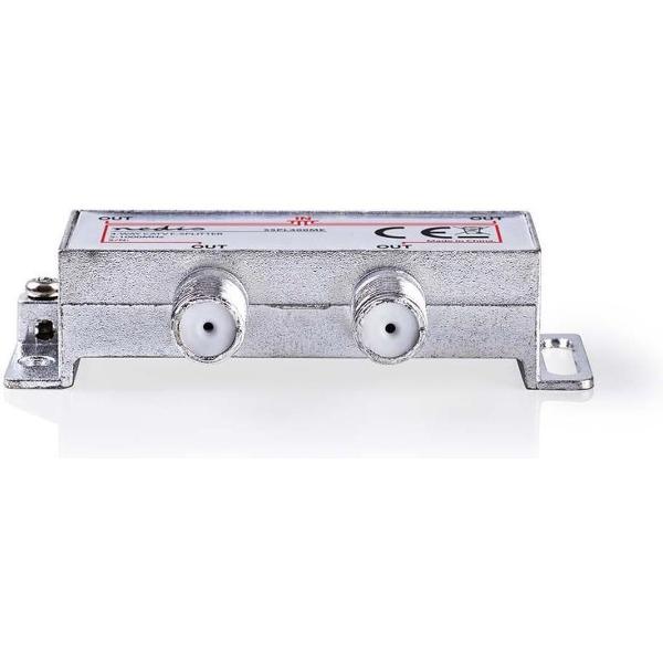 Nedis SSPL400ME Catv F-splitter Max 8,0 Db Versterking 5 - 1000 Mhz 4 Uitgangen