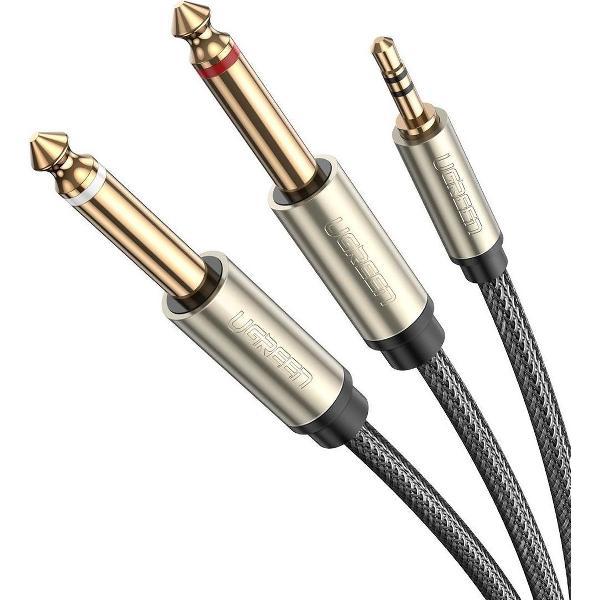 Ugreen 10619 audio kabel 5 m 3.5mm 2 x 6.35mm Zwart