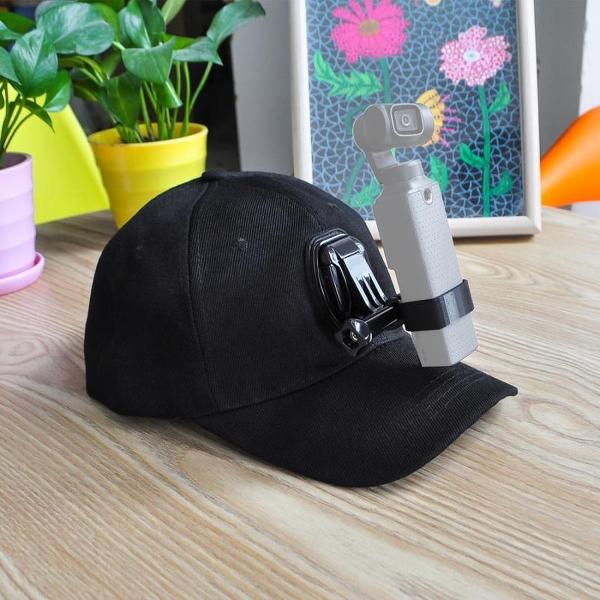 STARTRC Baseball Hat met J-Hook Buckle Mount & Screw voor Xiaomi FIMI Palm 4K Gimbal Camera (Zwart)
