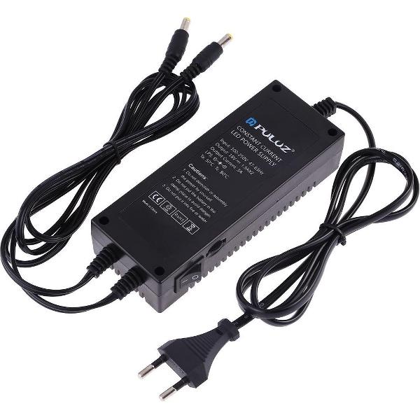 PULUZ Constante stroom LED-voedingsadapter voor 80 cm studiotent, AC 100-250V naar DC 18V 3A (EU-stekker)