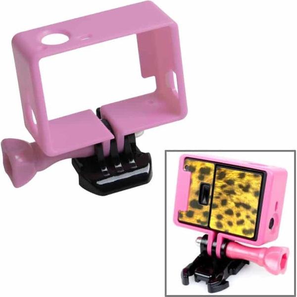 TMC Statiefbehuizing met hoge statiefbevestiging voor GoPro HERO4 / 3 + / 3, HR191 (Roze)