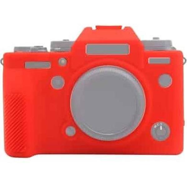 PULUZ zachte siliconen beschermhoes voor Fujifilm X-T4 (rood)