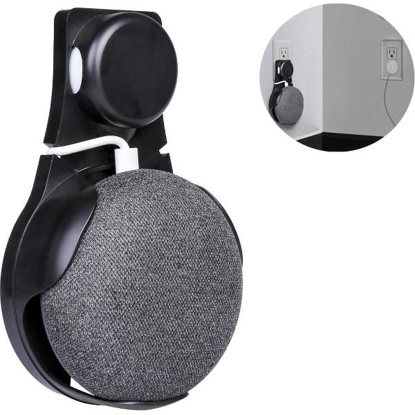 Google home mini muurhouder (stopcontact) - Nederlandse versie - zwart