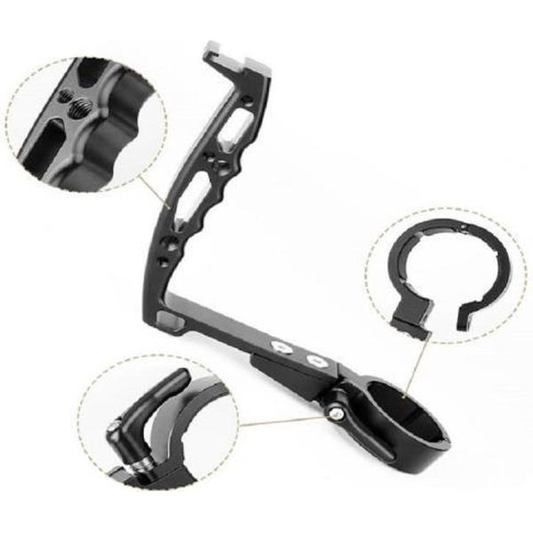 AgimbalGear Aluminium Neck Ring Mount Handheld Camera Stabilizer Extension Handvat Sling Grip (Voor Zhiyun Crane-M2)