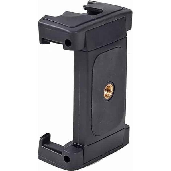 Xiletu Xj-12 Live Broadcast Bracket Bevestigingsclip Statiefbevestiging Telefoonklem met 1/4 inch schroefgaten en koude schoenbasis