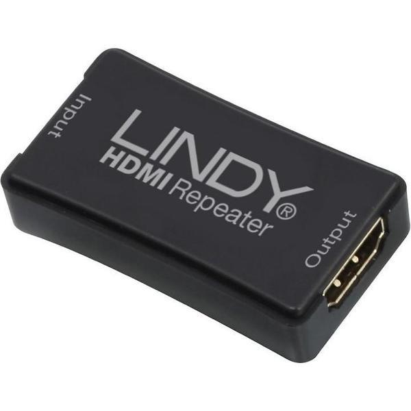 Lindy 38015 audio/video extender AV-receiver Zwart