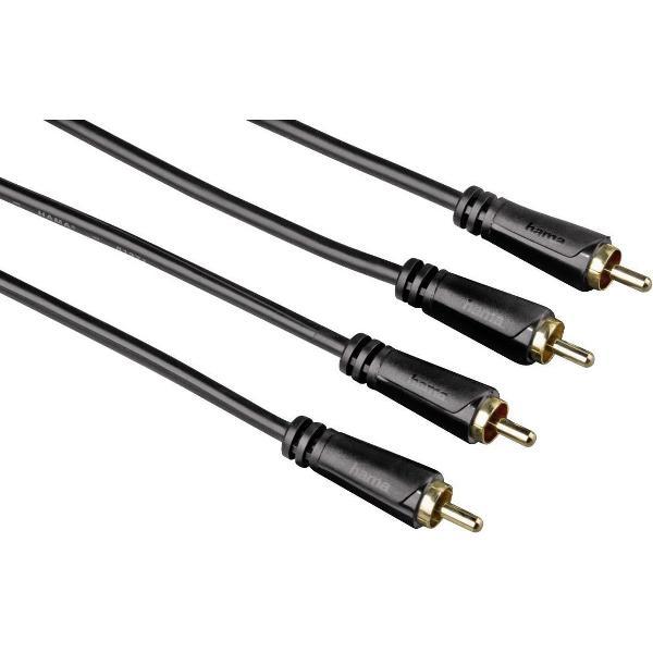 Hama audiokabel 2cinch - 2 cinch 1.5m, 3ster