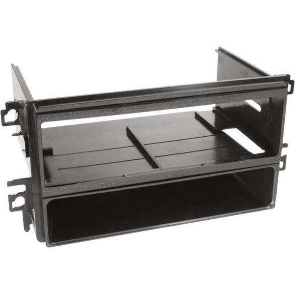 1-DIN Paneel met aflegbakje. Hyundai Sonata / Santa Fe Kleur: Zwart