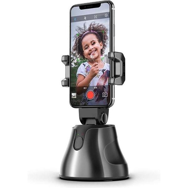 DrPhone GB1 Smartphone Gimbal 360 ° Graden – Gezichtsfoto Volgmodus - voor o.a Vlog Live & Video opnames - Zwart