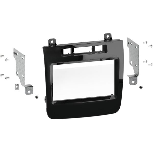 2-DIN Paneel Volkswagen Touareg II 2010-2014 Kleur: Piano Zwart