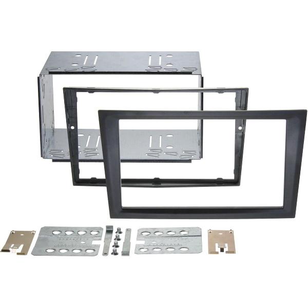 2-DIN Paneel Opel Agila/ Combo/ Corsa/ Omega/ Vivaro - Renault Trafic - Suzuki Wagon Kleur: Zwart