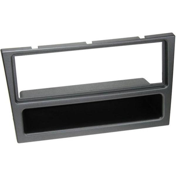 1-DIN Paneel met aflegbakje. Opel / Renault Kleur: Charcoal Metallic
