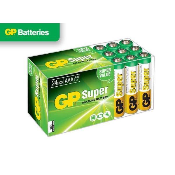 AAA batterij GP Alkaline Super 1,5V 24 stuks