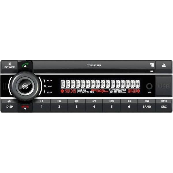 24 volt - Full 1 DIN vrachtwagen radio truck radio - FM - CD - Bluetooth - USB - AUX - Premium radio