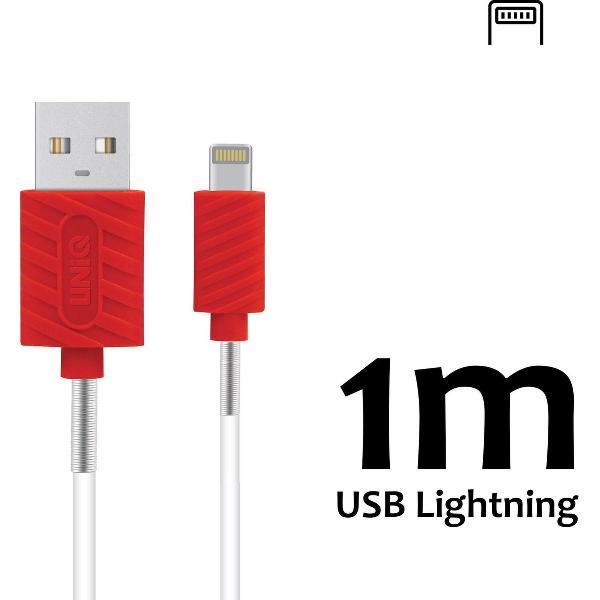 UNIQ Accessory Lightning USB Kabel 1m 2.1A Wit (8719273250556 )