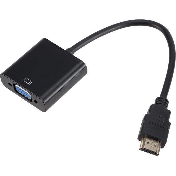 HDMI naar VGA Adapter Omvormer / 0.25m / Zwart