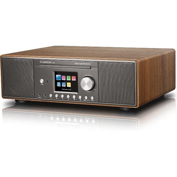 Albrecht DR 890 CD Hybride radio met DAB+, Internet en FM radio, kleuren scherm, Multiroom