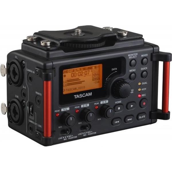 Tascam DR-60DMKII digitale audio-recorder Zwart, Rood