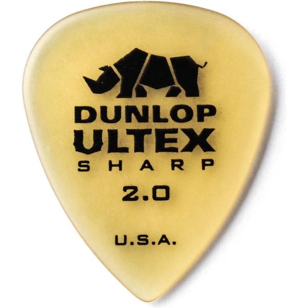 Dunlop Ultex Sharp pick 6-Pack 2.00 mm Standaard plectrum