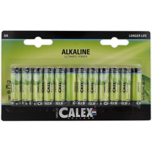 Calex 12-pack AA Batterijen - Penlite Alkaline Longlife