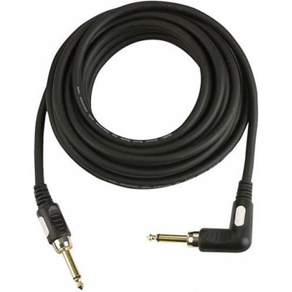 DAP Audio Gitaarkabel 10m - Gitaar Kabel Jack naar Jack Haaks 6mm - Vergulde connectoren