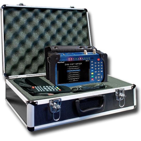 Peaktech 9020: DVB-C / S2 / T2-meter met 5-inch display en H.264-codec