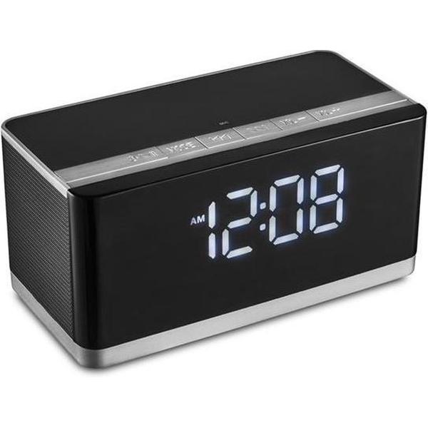 Platina Bluetooth Speaker met ingebouwde digitale Klok & FM 10W [43975]