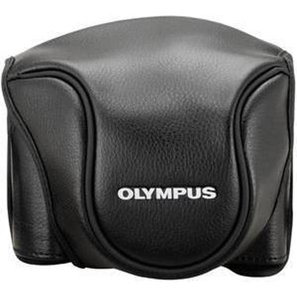 Olympus CSCH-118 - lederen tas voor Stylus 1 - Zwart