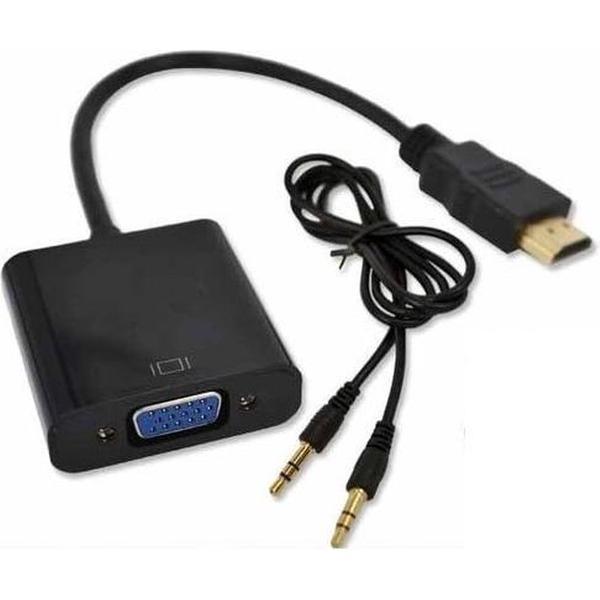 HDMI naar VGA Adapter met audio kabel converter voor PC / Laptop