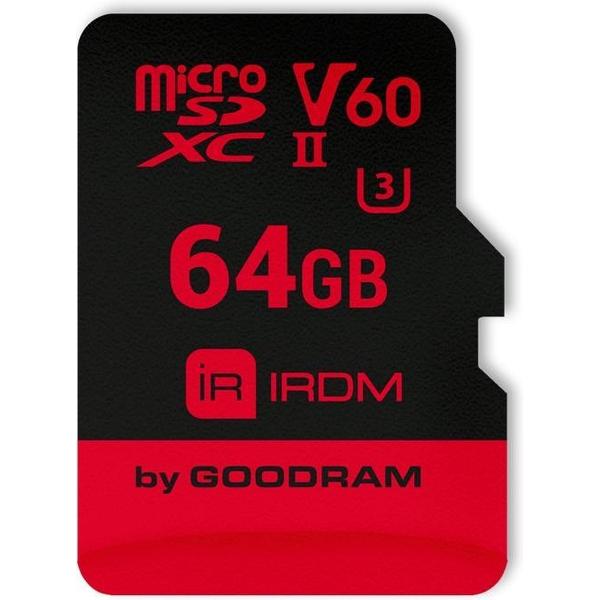 Goodram IRDM MicroCard flashgeheugen 64 GB SDXC Klasse 10 UHS-II