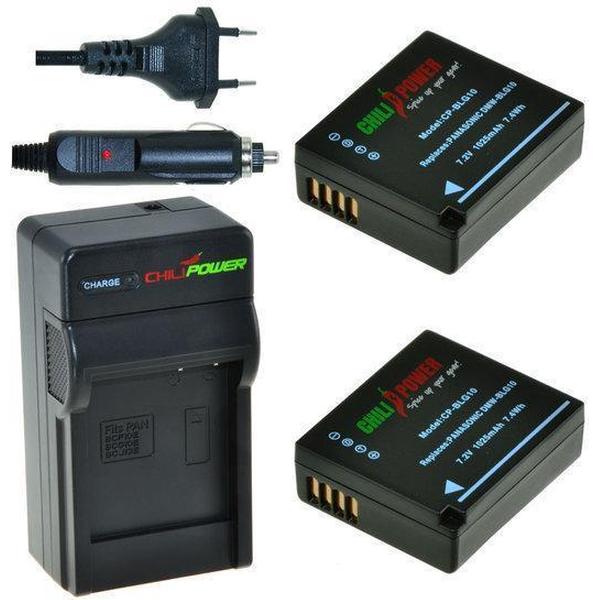 ChiliPower DMW-BLG10 Panasonic Kit - Camera Batterij Set